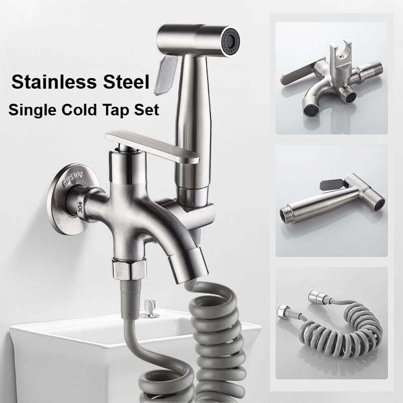 304 Stainless Steel Toilet Bidet Spray Set Multi-functional Toilet Sprayer Handheld Faucet High Pressure Shower Head Kits
304 Stainless Steel Toilet Bidet Spray Set Multi-functional Toilet Sprayer Handheld Faucet High Pressure Shower Head Kits