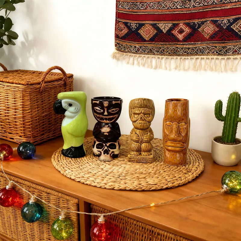 Креативные коктейльные чашки для бара, гавайские чашки, чашки TIKI, керамические чашки, специальные чашки-маски и украшения, украшение для стола, подарок другу
Креативные коктейльные чашки для бара, гавайские чашки, чашки TIKI, керамические чашки, специальные чашки-маски и украшения, украшение для стола, подарок другу