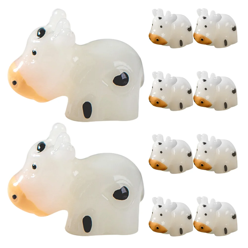 10 Pcs Glow-in-the-dark Little Dairy Farm Cow Figurines Resin Crafts Highland Bathroom Decor Animals Figures to Hide
10 Pcs Glow-in-the-dark Little Dairy Farm Cow Figurines Resin Crafts Highland Bathroom Decor Animals Figures to Hide