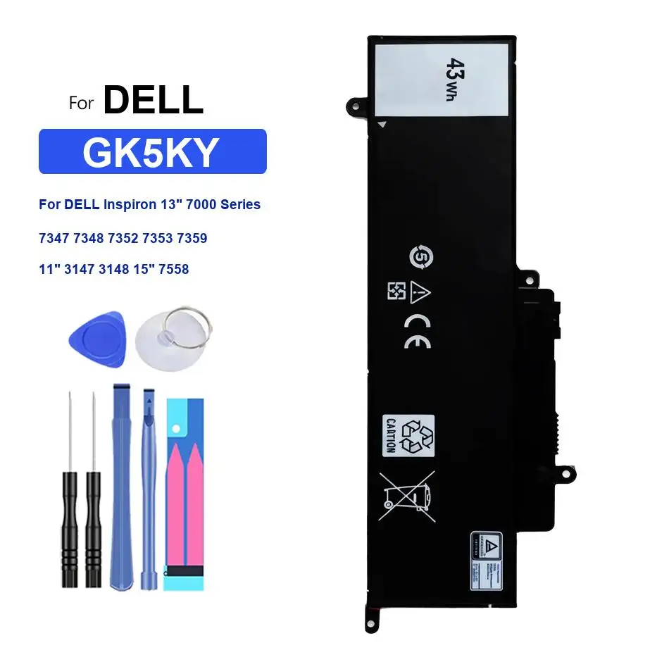 GK5KY For Dell Inspiron 13" 7000 Series 7347 7348 7352 7353 7359 11" 3147 3148 15" 7558 Lightweight Laptop Battery
GK5KY For Dell Inspiron 13" 7000 Series 7347 7348 7352 7353 7359 11" 3147 3148 15" 7558 Lightweight Laptop Battery