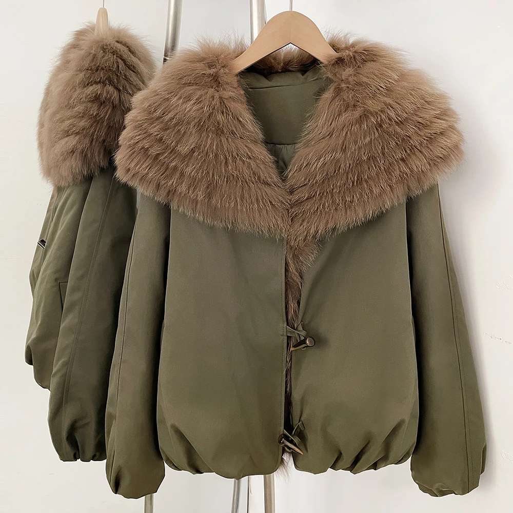 Down Jacket with Fur Women's Down Coats and Parkas Lightweight Padded Jackets Outerwear Fox Fur Coats for Woman Real Fur Coat
Down Jacket with Fur Women's Down Coats and Parkas Lightweight Padded Jackets Outerwear Fox Fur Coats for Woman Real Fur Coat