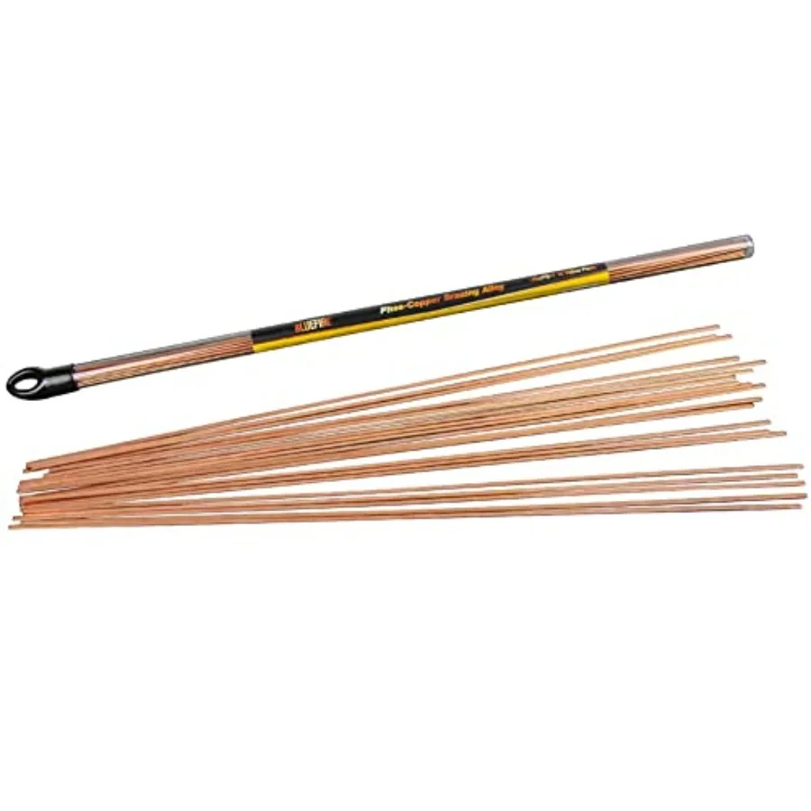 1 lb Value Pack JCuPB Self Fluxing Phosphor Copper Brazing Alloy Welding Rods No Need for Flux 0.050" x 1/8" x 19.25" Industry
1 lb Value Pack JCuPB Self Fluxing Phosphor Copper Brazing Alloy Welding Rods No Need for Flux 0.050" x 1/8" x 19.25" Industry