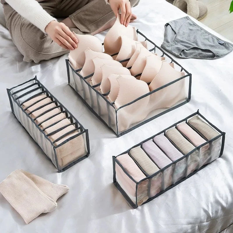 Multi-grid Home Storage Boxes Foldable Underwear Underwear Socks Organizer with Dividers Clothes Storage Box Breathable Mesh Bag
Multi-grid Home Storage Boxes Foldable Underwear Underwear Socks Organizer with Dividers Clothes Storage Box Breathable Mesh Bag
