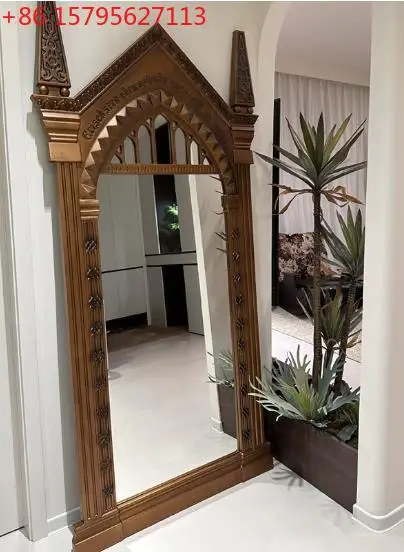 American Vintage Dressing Mirror for Home Use, Wall-Mounted Try-On Mirror
American Vintage Dressing Mirror for Home Use, Wall-Mounted Try-On Mirror
