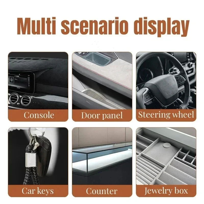 Self Adhesive Suede Fabric Sticky Suede Leather Cloth Patch Sticker for DIY Decor Car Interior Modification Door Panel Workbench
Self Adhesive Suede Fabric Sticky Suede Leather Cloth Patch Sticker for DIY Decor Car Interior Modification Door Panel Workbench