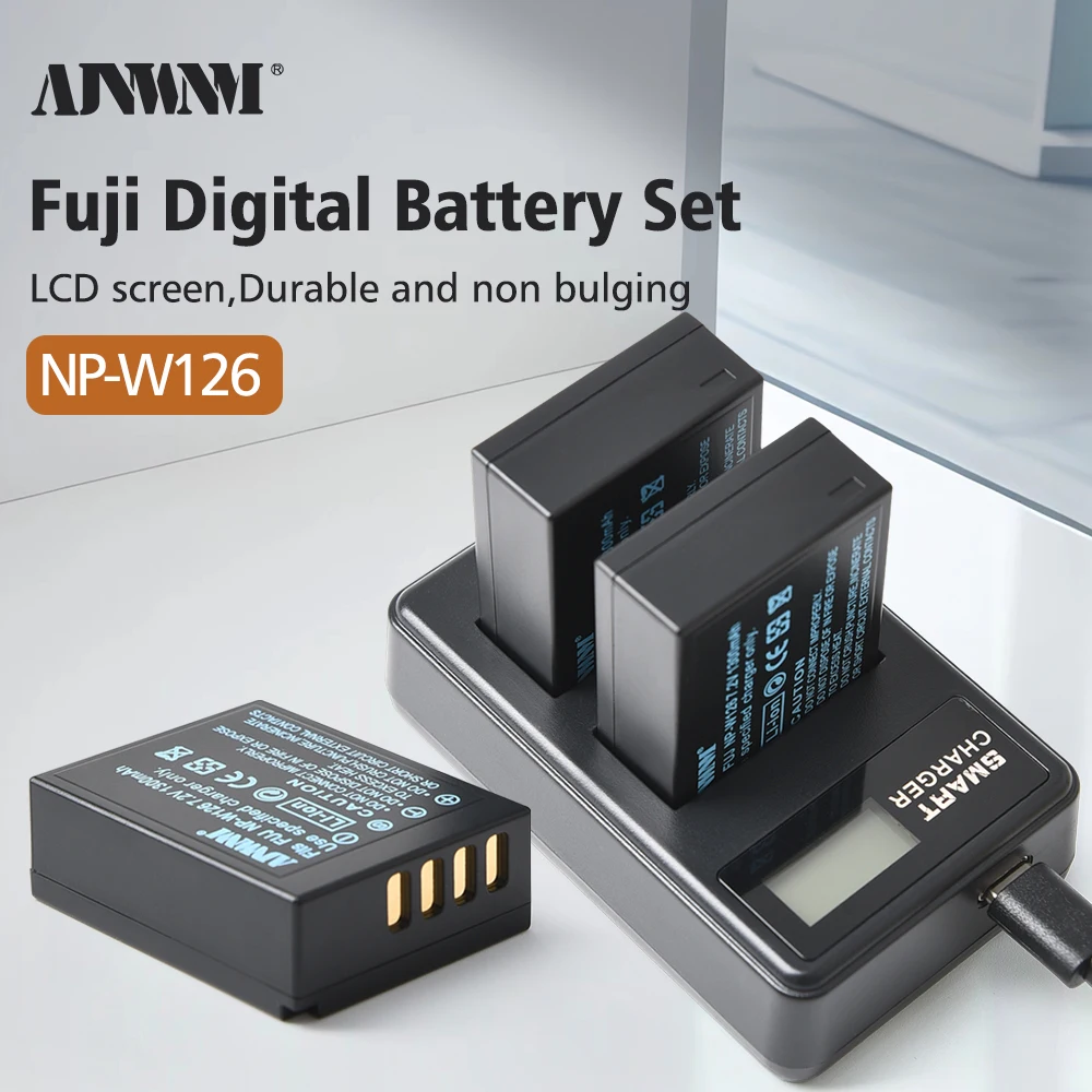 NP-W126S NP-W126 Battery + USB Dual Charger for Fujifilm X-T30 X-T3 X100F X-S10 X-A10 X-A5 X-A2 X-E2S X-Pro2 X-T2 X-T10 FinePix
NP-W126S NP-W126 Battery + USB Dual Charger for Fujifilm X-T30 X-T3 X100F X-S10 X-A10 X-A5 X-A2 X-E2S X-Pro2 X-T2 X-T10 FinePix