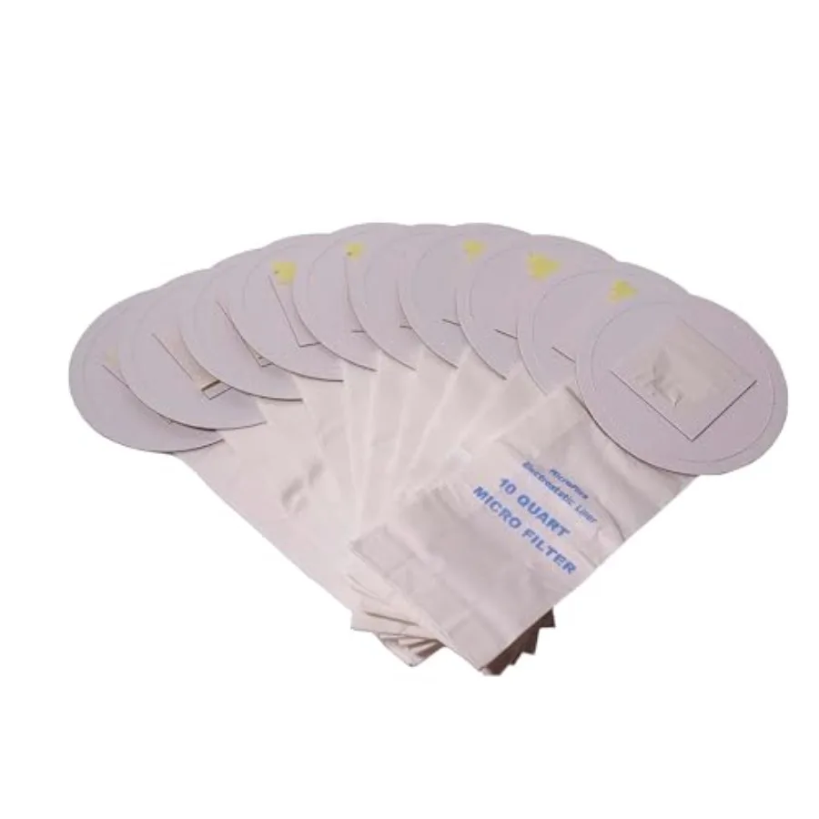 10 Quart Sealed Backpack Vacuum Bags Genuine Replacement Parts Micron Filtration Material Disposable Designed in the USA
10 Quart Sealed Backpack Vacuum Bags Genuine Replacement Parts Micron Filtration Material Disposable Designed in the USA
