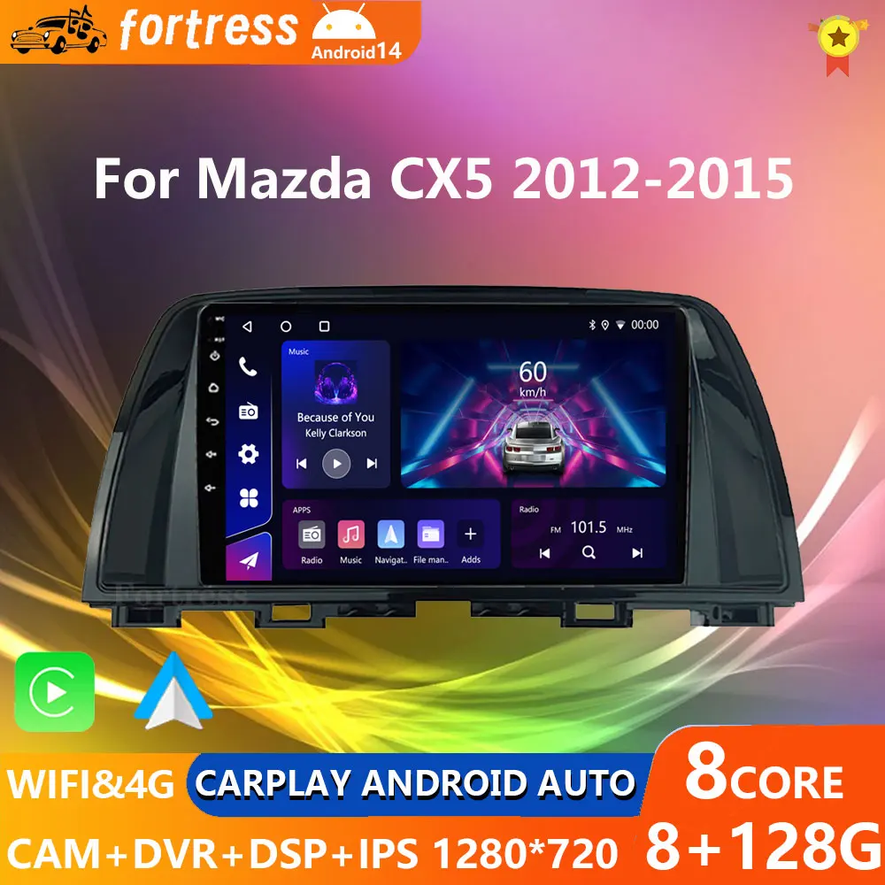 Android 14 For Mazda CX5 CX-5 CX 5 2012 - 2015 Car Radio Multimedia Video Player CarPlay Navigation GPS WIFI DSP
Android 14 For Mazda CX5 CX-5 CX 5 2012 - 2015 Car Radio Multimedia Video Player CarPlay Navigation GPS WIFI DSP