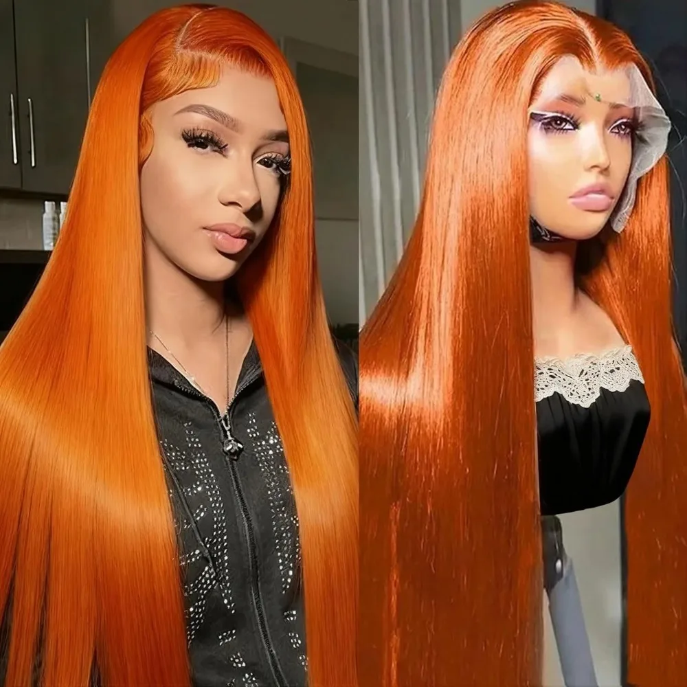 Ginger Wigs 180% Density Straight Ginger Orange Lace Front Wigs 13x4 HD Transparent Lace Frontal Colored Wig Pre Plucked 28 inch
Ginger Wigs 180% Density Straight Ginger Orange Lace Front Wigs 13x4 HD Transparent Lace Frontal Colored Wig Pre Plucked 28 inch