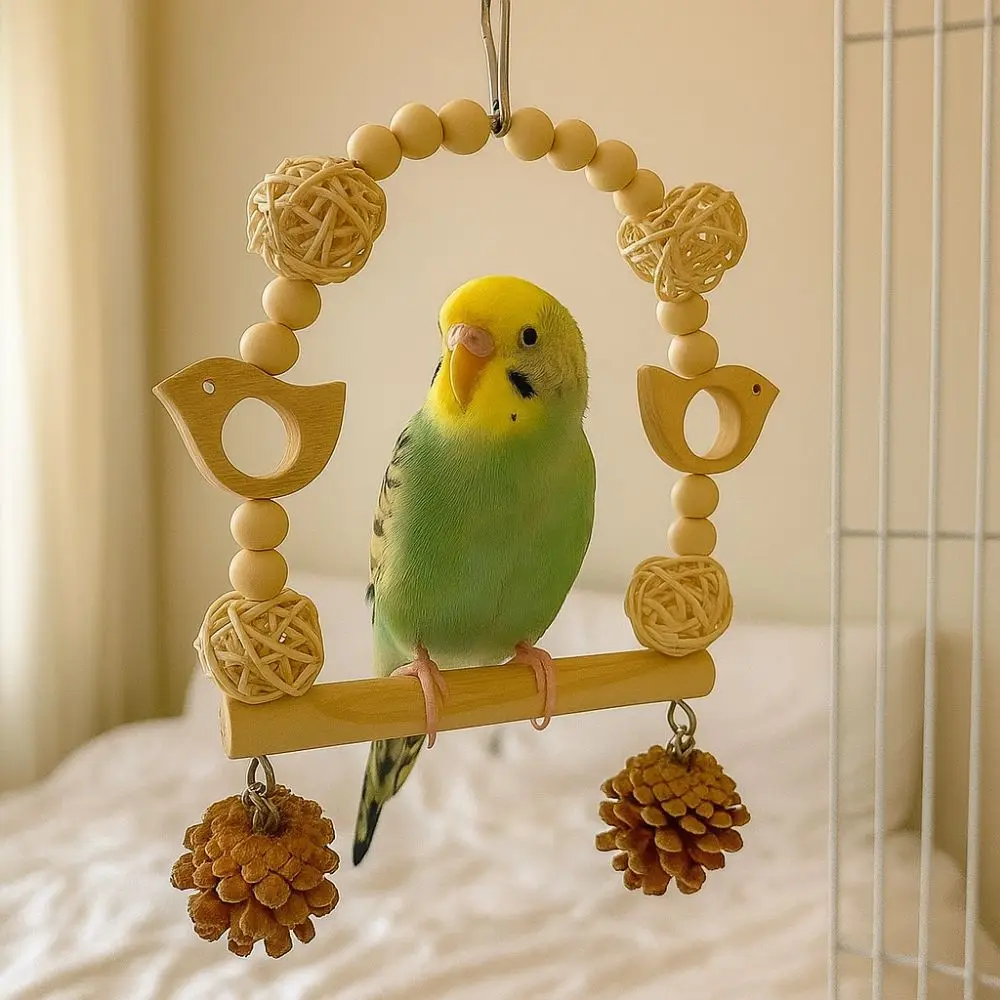 Decoration Wooden Parrot Climbing Ladder Bite Resistant Durable Parrot Chewing Hang Bird Swing Entertainment
Decoration Wooden Parrot Climbing Ladder Bite Resistant Durable Parrot Chewing Hang Bird Swing Entertainment