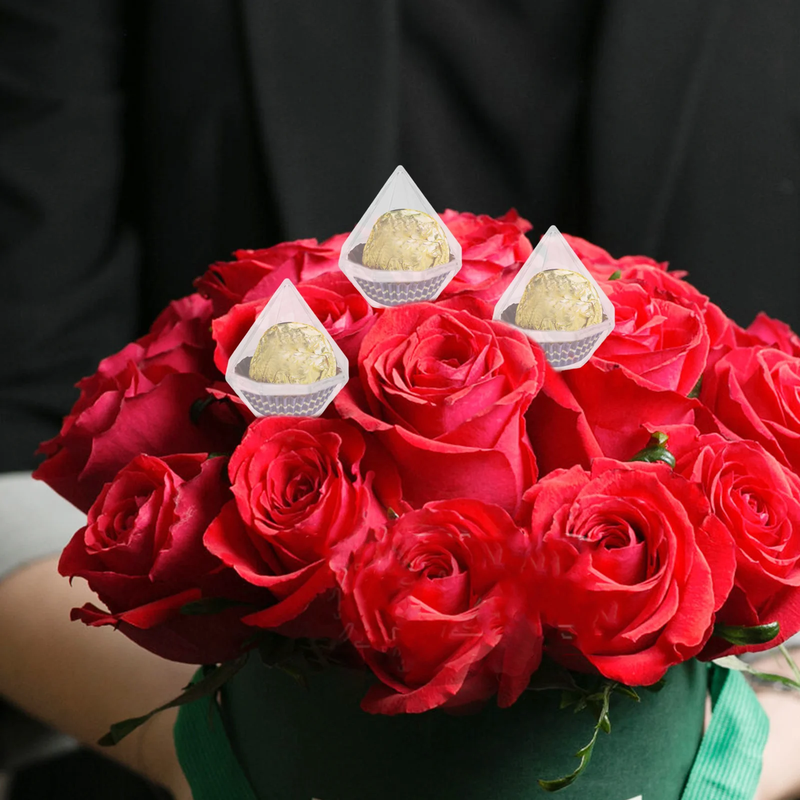 80Pcs Clear Acrylic Chocolate Box for Bouquet - Diamond Shape Candy Holder Base - DIY Decorative Flower Cup for Party Wedding
80Pcs Clear Acrylic Chocolate Box for Bouquet - Diamond Shape Candy Holder Base - DIY Decorative Flower Cup for Party Wedding