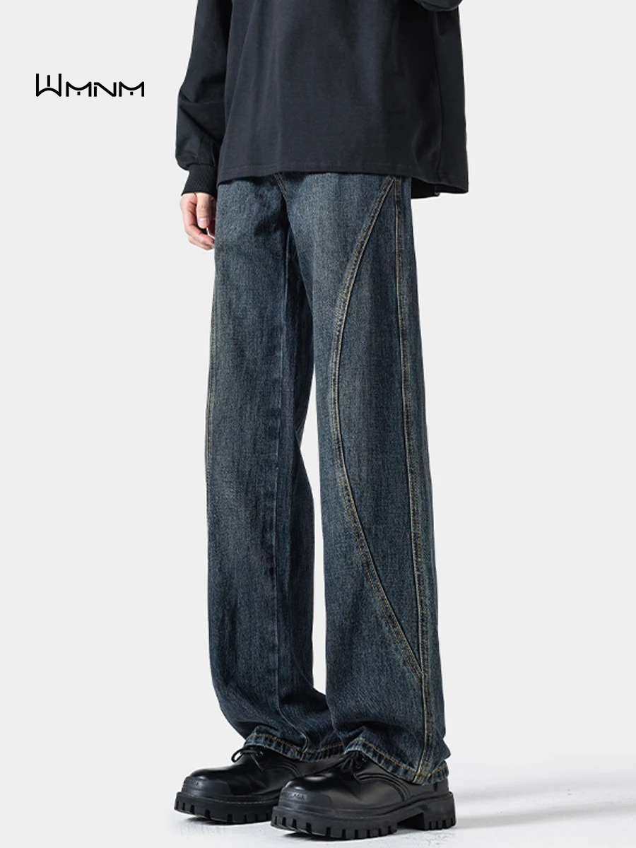 Wmnm American Retro Waed Men's Jeans Trendy Wide Leg Straight Leg Long Pants Youthful Sle Polyester Cotton Blend
Wmnm American Retro Waed Men's Jeans Trendy Wide Leg Straight Leg Long Pants Youthful Sle Polyester Cotton Blend