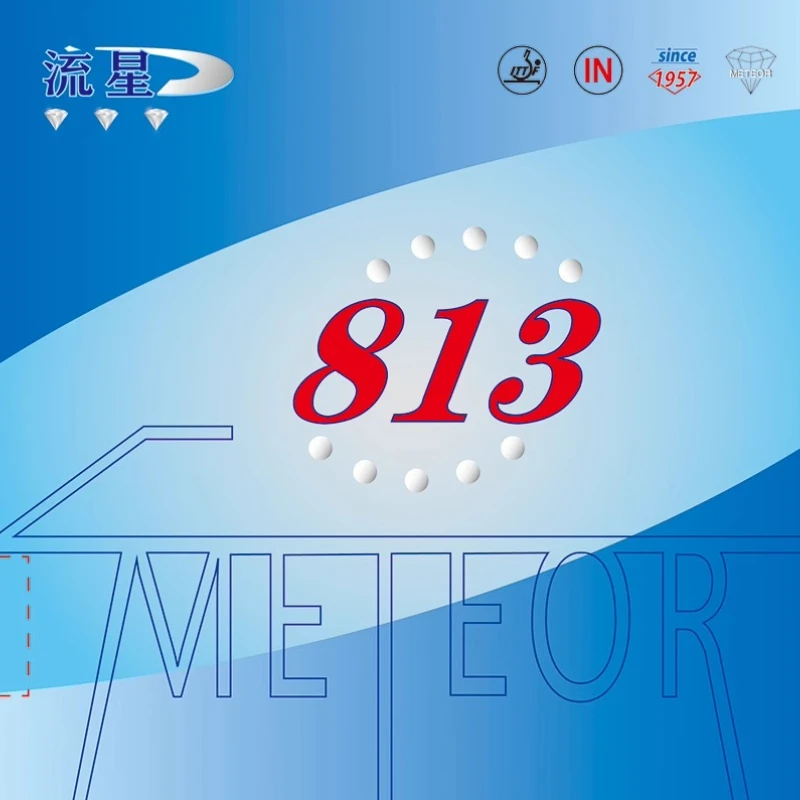 Meteor Diamond 813 Super Sticky Table Tennis Rubber Pips in Ping Pong Gums with Sponge Spin Loop & Fast Attack for Pro Players
Meteor Diamond 813 Super Sticky Table Tennis Rubber Pips in Ping Pong Gums with Sponge Spin Loop & Fast Attack for Pro Players