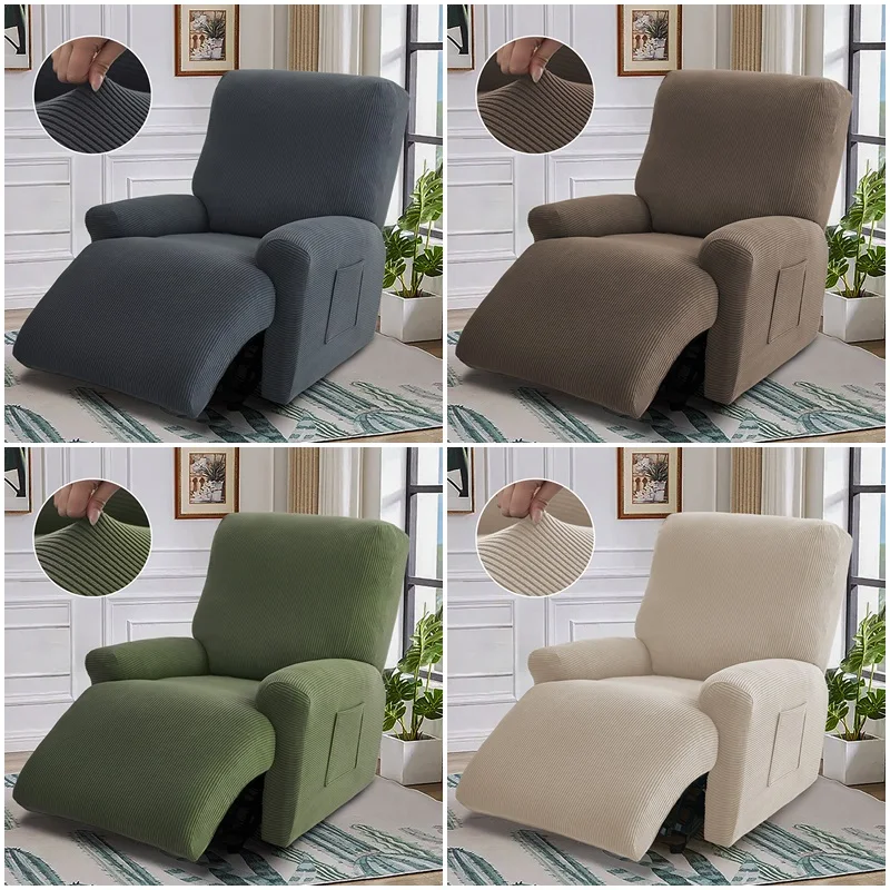 4pcs/set Split Design Recliner Armchair Cover Thicken Jacquard Recliner Sofa Covers Elastic Single Sofa Slipcover Home Decor
4pcs/set Split Design Recliner Armchair Cover Thicken Jacquard Recliner Sofa Covers Elastic Single Sofa Slipcover Home Decor