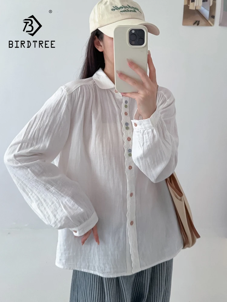 New 2026 Autumn Women Cotton Yarn Long Sleeve Shirt, Lapel Ruffles Colorful Buttons, Mori Girl French Soft Loose Blouse T66019CC
New 2026 Autumn Women Cotton Yarn Long Sleeve Shirt, Lapel Ruffles Colorful Buttons, Mori Girl French Soft Loose Blouse T66019CC