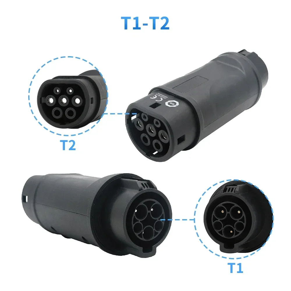 EVSE Charging Connector 32A Type2 to Type1 Ev Charging j1772 Adapter for electric car charger
EVSE Charging Connector 32A Type2 to Type1 Ev Charging j1772 Adapter for electric car charger