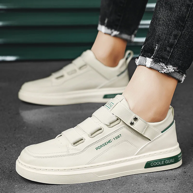 New anti slip men's white leather shoes trendy and versatile men's board shoes fashion male sports shoes
New anti slip men's white leather shoes trendy and versatile men's board shoes fashion male sports shoes