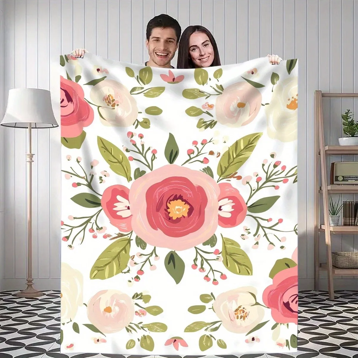 1pc Floral print blanket, polyester fabric, machine washable, suitable for bedroom and living room décor.
1pc Floral print blanket, polyester fabric, machine washable, suitable for bedroom and living room décor.