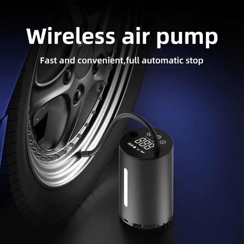 Rechargeable Air Pump Tire Inflator Cordless Portable Air Compressor With Digital Display Emergency LED For Car Bicycle
Rechargeable Air Pump Tire Inflator Cordless Portable Air Compressor With Digital Display Emergency LED For Car Bicycle