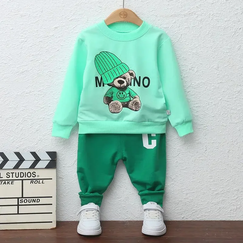 Autumn Baby Boy Clothes Set Kid Girls Long Sleeve Sweater Pullover Top and Pants Bottom 2pcs Suit Children Cartoon Tracksuits
Autumn Baby Boy Clothes Set Kid Girls Long Sleeve Sweater Pullover Top and Pants Bottom 2pcs Suit Children Cartoon Tracksuits