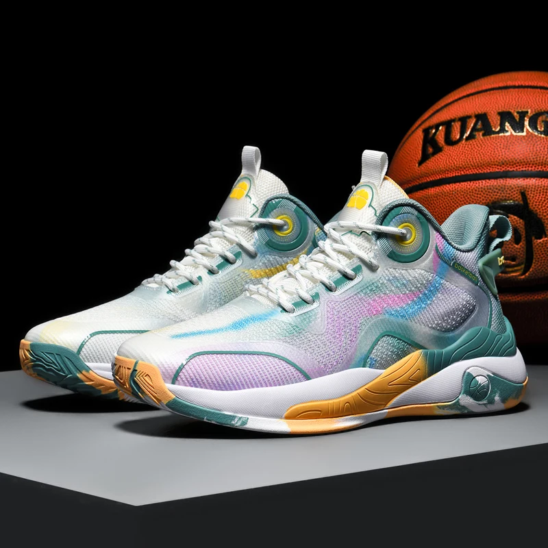 Men's Training Basketball Sneakers High Top Soft Lightweight Breathable Comfortable Anti Slip Shock Absorbing Outdoor Athletic S
Men's Training Basketball Sneakers High Top Soft Lightweight Breathable Comfortable Anti Slip Shock Absorbing Outdoor Athletic S