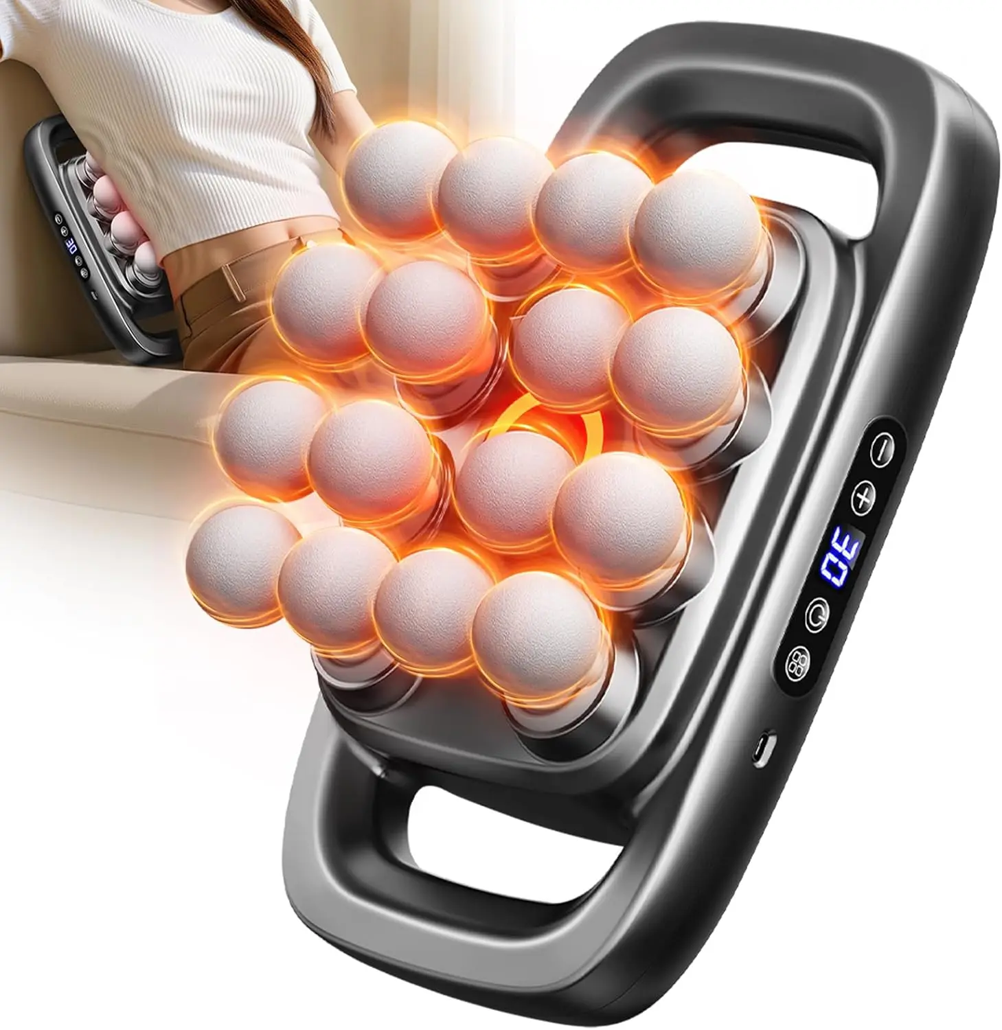 Massage Gun Deep Tissue, 16 Heads Set for Neck Back Shoulders Legs Pain Relief
Massage Gun Deep Tissue, 16 Heads Set for Neck Back Shoulders Legs Pain Relief