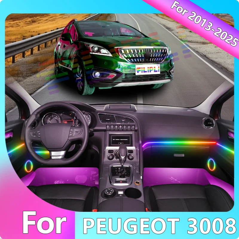 FILIPLI For The PEUGEOT 3008 For 2021 Multi Colour RGB Voice Control Car LED Mood Light Cyberpunk Music Sync Car Ambient Lights
FILIPLI For The PEUGEOT 3008 For 2021 Multi Colour RGB Voice Control Car LED Mood Light Cyberpunk Music Sync Car Ambient Lights