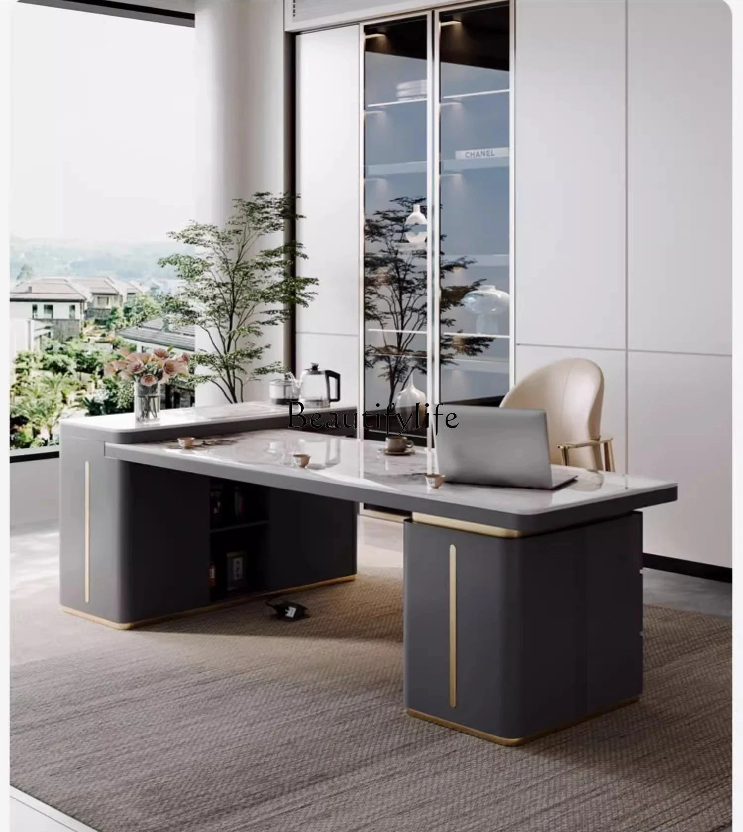 Light luxury rock slab with tea table integrated modern simple household large board tea table
Light luxury rock slab with tea table integrated modern simple household large board tea table
