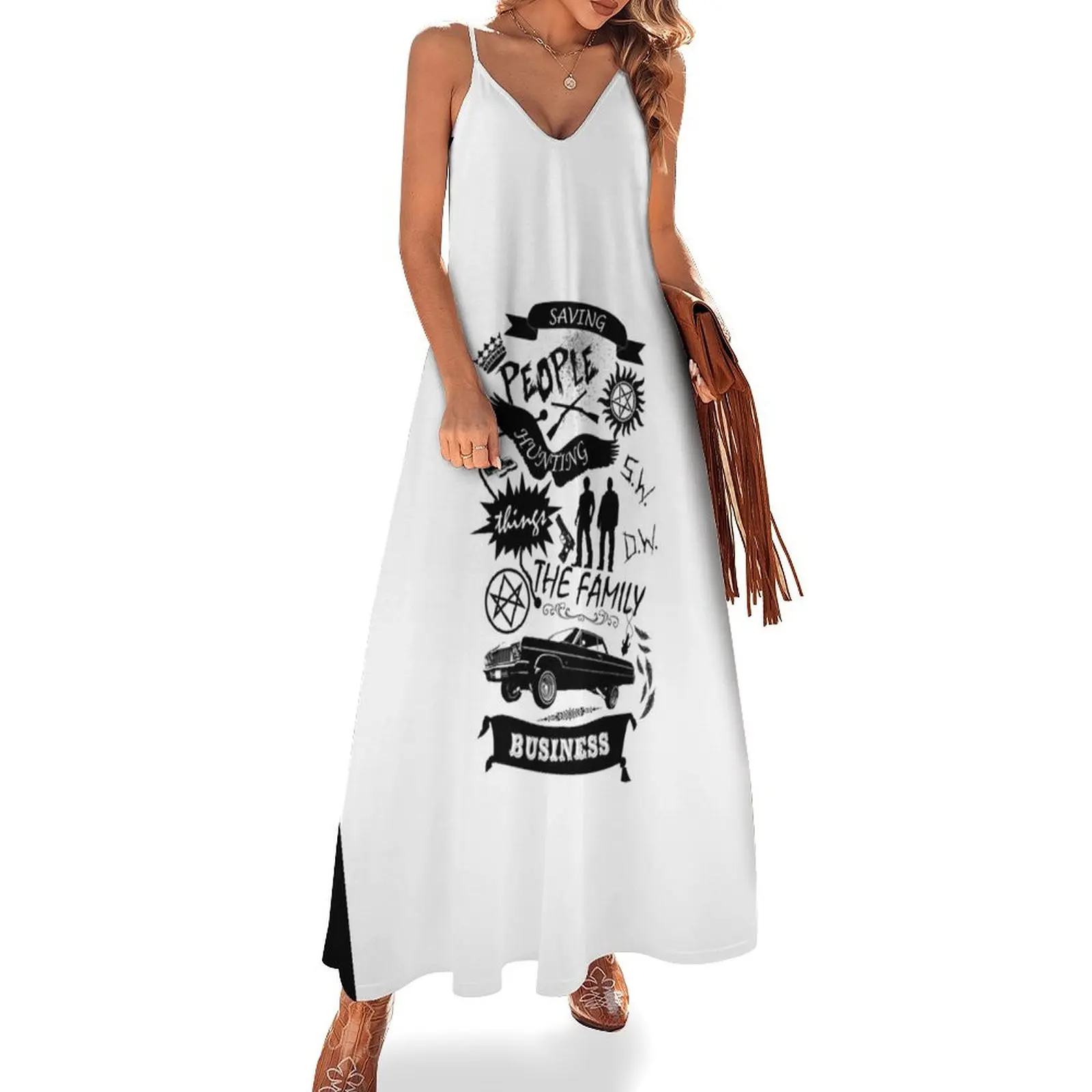 Fam Business Sleeveless Dress womans clothing Women's summer long dress elegant and pretty women's dresses clothes Dress
Fam Business Sleeveless Dress womans clothing Women's summer long dress elegant and pretty women's dresses clothes Dress