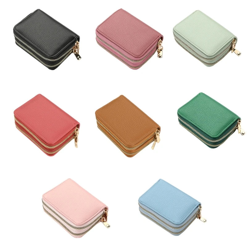 Stylish Double Layer Zipper Card Holder Women Men Solid PU Leather Card Wallet Large Capacity Multiple Card Cash Pocket Purse
Stylish Double Layer Zipper Card Holder Women Men Solid PU Leather Card Wallet Large Capacity Multiple Card Cash Pocket Purse