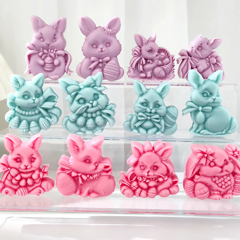 Multiple Easter Cute Rabbit Silicone Molds Aromatherapy Candles Rabbit Gypsum Making Tools Handmade Chocolate Biscuit Molds
Multiple Easter Cute Rabbit Silicone Molds Aromatherapy Candles Rabbit Gypsum Making Tools Handmade Chocolate Biscuit Molds