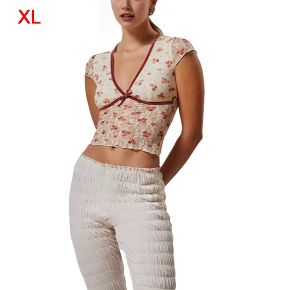 V Neck Design Floral Lace Tanks Sheer Material Sleeveless See Through Tops Crop Top Backless Sheer Mesh Tops Women's Clothing
V Neck Design Floral Lace Tanks Sheer Material Sleeveless See Through Tops Crop Top Backless Sheer Mesh Tops Women's Clothing