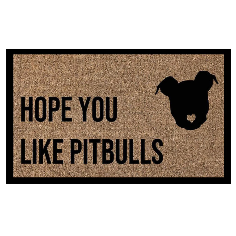 HOPE YOU LIKE PITBULLS Doormat Rubber Bathroom Kitchen Mat Garden Garage Door Floor Mat Non-Slip Carpet Rug
HOPE YOU LIKE PITBULLS Doormat Rubber Bathroom Kitchen Mat Garden Garage Door Floor Mat Non-Slip Carpet Rug