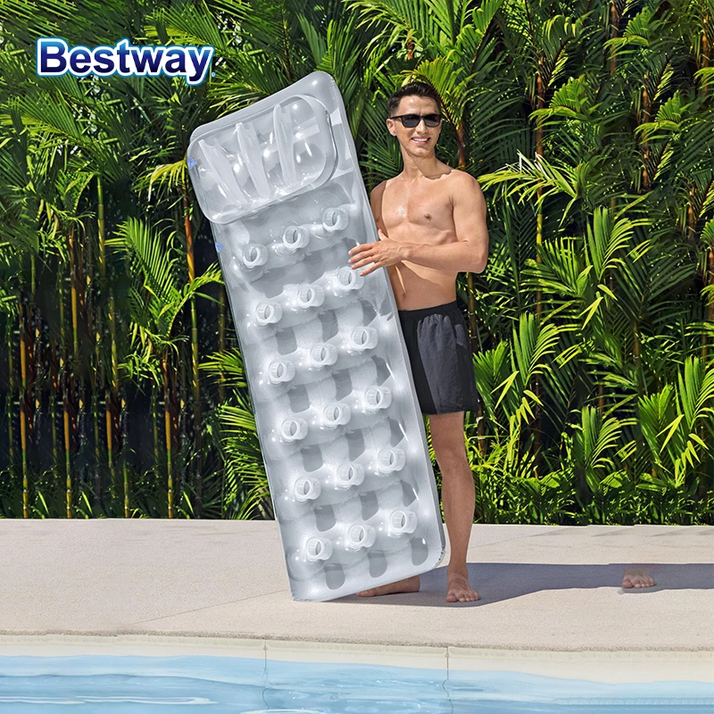 Надувной плавающий шезлонг Bestway 43024 Clear Sunbathing Pool, 1.88м x 71см, из ПВХ, для загара на воде
Надувной плавающий шезлонг Bestway 43024 Clear Sunbathing Pool, 1.88м x 71см, из ПВХ, для загара на воде