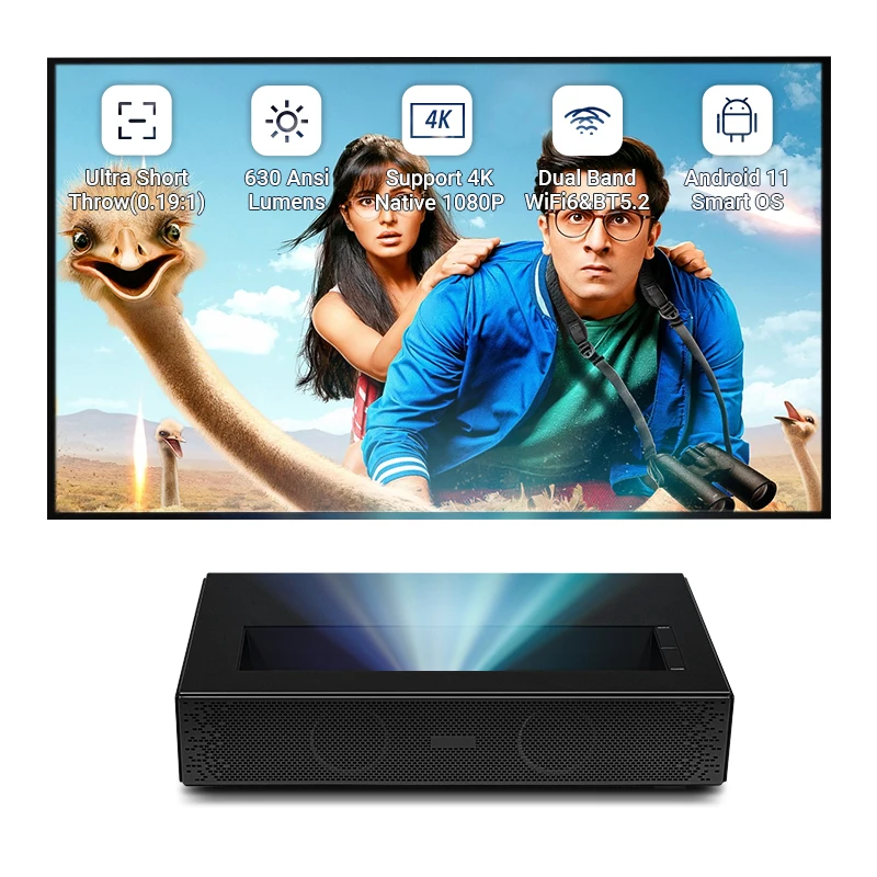 Hotack D068 Home Theatre Proyector Video Projetor DLP UST Ultra Short Throw Laser Projector 4K
Hotack D068 Home Theatre Proyector Video Projetor DLP UST Ultra Short Throw Laser Projector 4K
