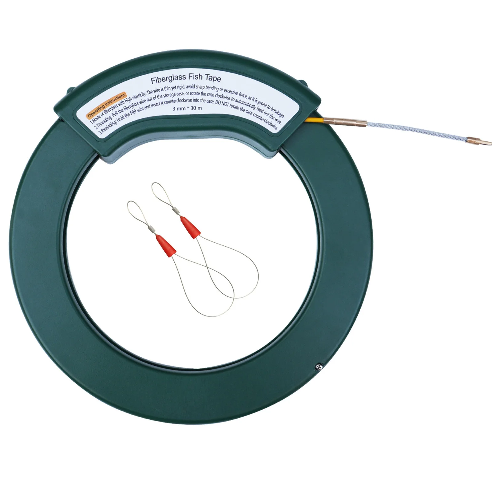 Cable Puller Electrical Fiberglass Wire Fish Tape Duct Rod Lead Device Construction Electrician Through Wall Threader
Cable Puller Electrical Fiberglass Wire Fish Tape Duct Rod Lead Device Construction Electrician Through Wall Threader