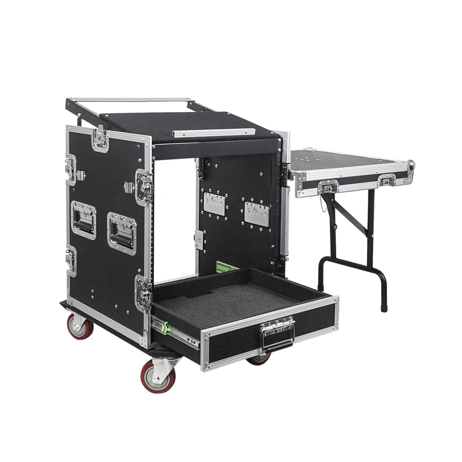 12U PA DJ Pro Audio Rack Road ATA Case with 2U Drawer 11U Slant Mixer
12U PA DJ Pro Audio Rack Road ATA Case with 2U Drawer 11U Slant Mixer