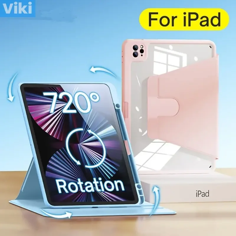 360° rotation Case for 2022 Pad Air 5/4 10.9 Case Pro 11 12.9 Mini 6 8.3in 2019 10.2 7/8/9th 20 22 10th Generation Stand Cover
360° rotation Case for 2022 Pad Air 5/4 10.9 Case Pro 11 12.9 Mini 6 8.3in 2019 10.2 7/8/9th 20 22 10th Generation Stand Cover