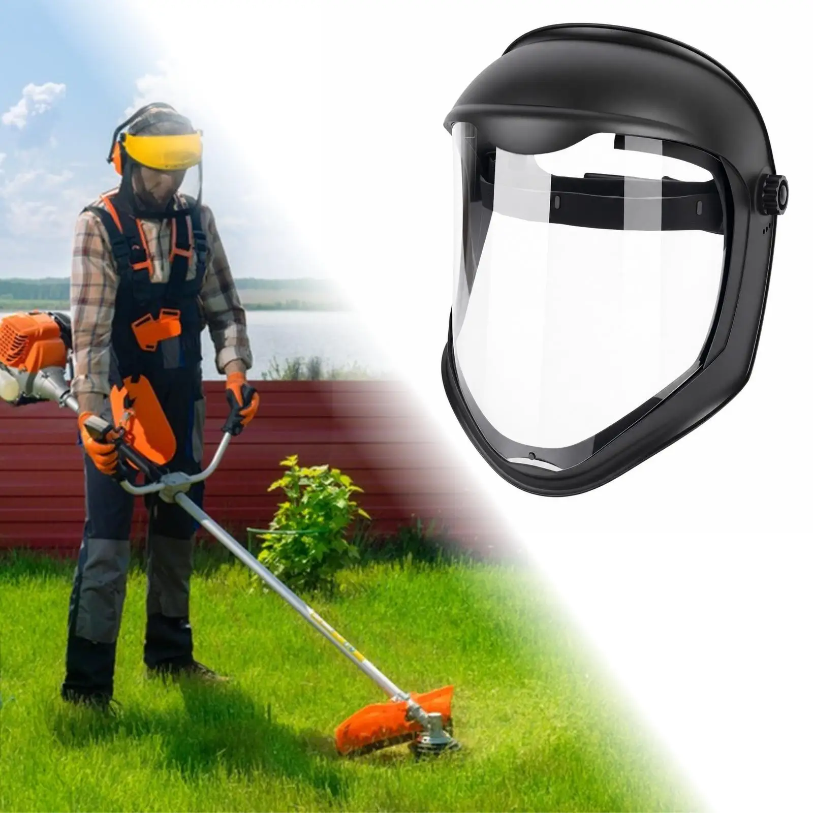 Anti Fog Mask, Adjustable Clear Face Protective Shield, Multipurpose Face Mask for Construction Weed
Anti Fog Mask, Adjustable Clear Face Protective Shield, Multipurpose Face Mask for Construction Weed
