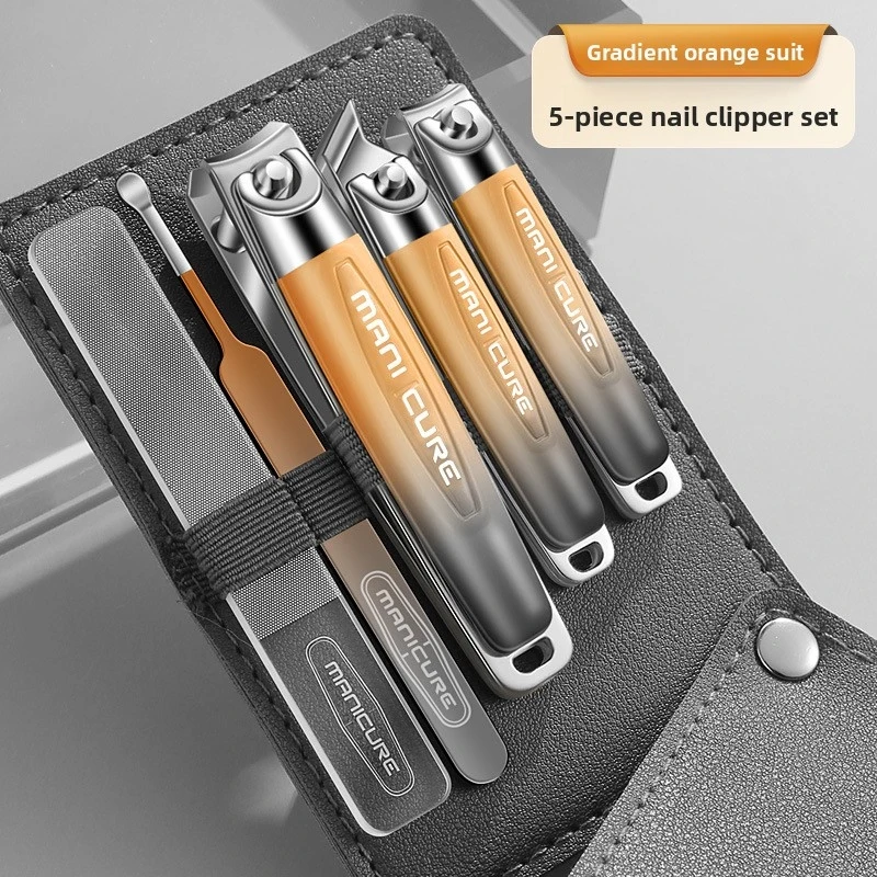 Professional Premium 5Pcs Sharp Gradient Stainless Steel Nail Clippers Kit, Angled Ear Pick Manicure Pedicure Portable Tools
Professional Premium 5Pcs Sharp Gradient Stainless Steel Nail Clippers Kit, Angled Ear Pick Manicure Pedicure Portable Tools
