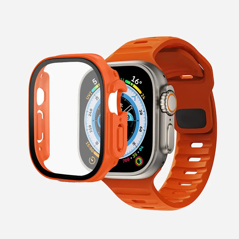 Case+Strap For Apple Watch Ultra 2 Band 49mm 44mm 40mm 45mm 41mm 38mm 42mm Silicone Belt Bracelet iWatch 4 5 6 se 7 8 9 bands
Case+Strap For Apple Watch Ultra 2 Band 49mm 44mm 40mm 45mm 41mm 38mm 42mm Silicone Belt Bracelet iWatch 4 5 6 se 7 8 9 bands