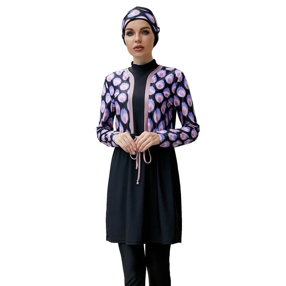 3pcs Muslim Swimwear Women Modest Burkini Conservative Print Swimsuit Islamic Bathing Suit Beachwear Long Sleeve Maillot De Bain
3pcs Muslim Swimwear Women Modest Burkini Conservative Print Swimsuit Islamic Bathing Suit Beachwear Long Sleeve Maillot De Bain