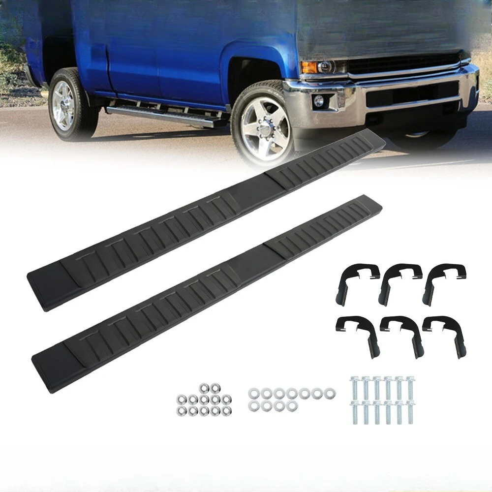 6" Running Boards Nerf Bars Side Steps For Silverado Sierra 1500 Crew Cab 19-23
6" Running Boards Nerf Bars Side Steps For Silverado Sierra 1500 Crew Cab 19-23