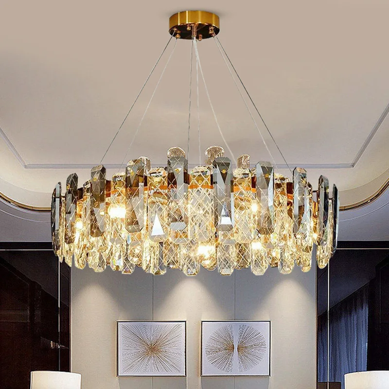 Postmodern Luxury Crystal Chandelier Pendant Lamp Dining Room Bedroom Hanging Light Kitchen Living Room Led Lighting Fixtures
Postmodern Luxury Crystal Chandelier Pendant Lamp Dining Room Bedroom Hanging Light Kitchen Living Room Led Lighting Fixtures