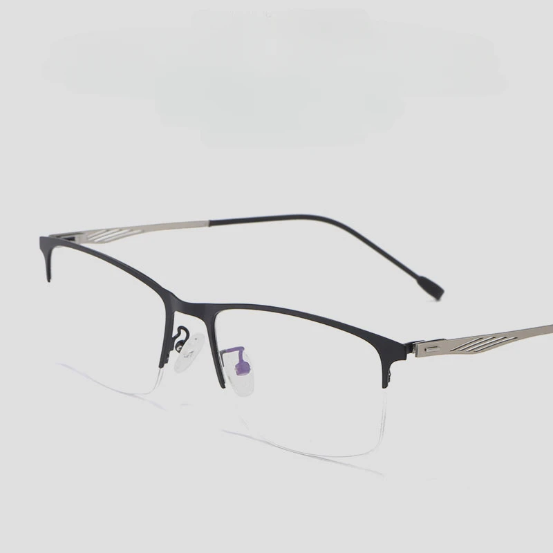 57mm Large Frame Casual Glasses Frame for Business Half-Rim Glasses Myopia Glasses Frame Ultra Light Alloy Spectacle Foot
57mm Large Frame Casual Glasses Frame for Business Half-Rim Glasses Myopia Glasses Frame Ultra Light Alloy Spectacle Foot
