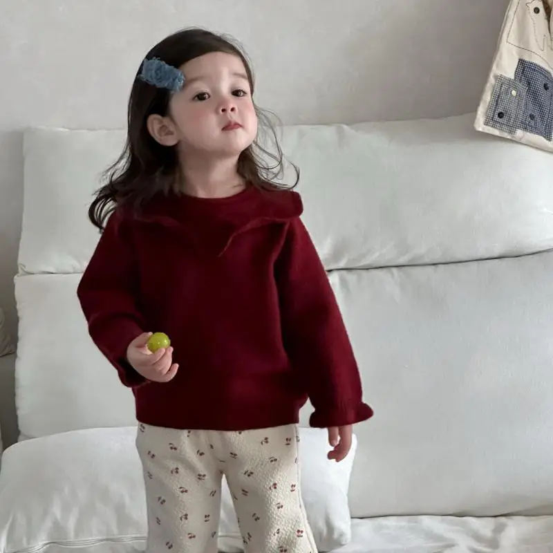 2025 Winter New Girls Cute Petal Collar Sweater Solid Infant Thick Pullover Toddler Loose Sweater Thick Warm Children Clothes
2025 Winter New Girls Cute Petal Collar Sweater Solid Infant Thick Pullover Toddler Loose Sweater Thick Warm Children Clothes