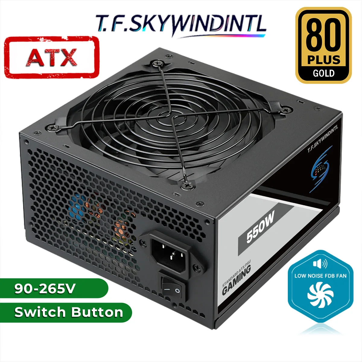 Блок питания ATX 550 Вт, 80PLUS Gold, для ПК, не модульный, 90-265 В, 20+4 PIN, 120 мм, ультратихий, для настольных компьютеров, серверов, игровых ПК
Блок питания ATX 550 Вт, 80PLUS Gold, для ПК, не модульный, 90-265 В, 20+4 PIN, 120 мм, ультратихий, для настольных компьютеров, серверов, игровых ПК