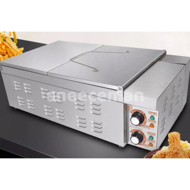 Stainless Steel Fryer with Double Basket for Kitchen, Dining Room and Commercial Use
Stainless Steel Fryer with Double Basket for Kitchen, Dining Room and Commercial Use