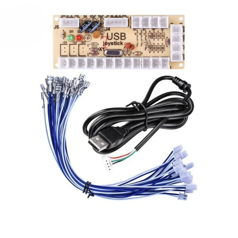 Плата управления для DIY-аркадного джойстика, USB-контроллер для ПК, чип для мини-игр с монетоприемником
Плата управления для DIY-аркадного джойстика, USB-контроллер для ПК, чип для мини-игр с монетоприемником