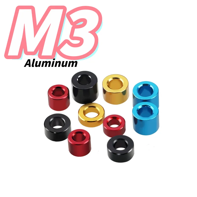 M3 Colourful Aluminum Washers Bushing Gaskets Spacer Sleeve Non-thread Standoffs For RC Model Parts ID:6mm Thickness:0.25~3mm
M3 Colourful Aluminum Washers Bushing Gaskets Spacer Sleeve Non-thread Standoffs For RC Model Parts ID:6mm Thickness:0.25~3mm